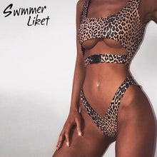 Load image into Gallery viewer, V bottom high cut bikini